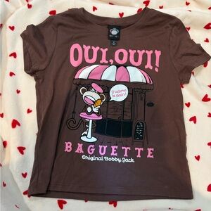 Bobby Jack oui oui baby tee size small